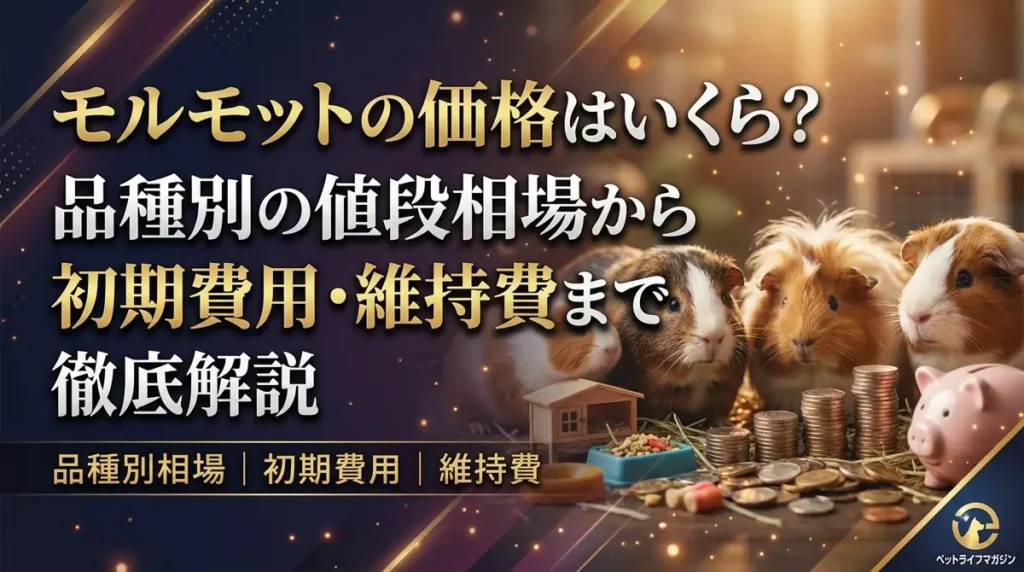 モルモットの価格はいくら？品種別の値段相場から初期費用・維持費まで徹底解説
