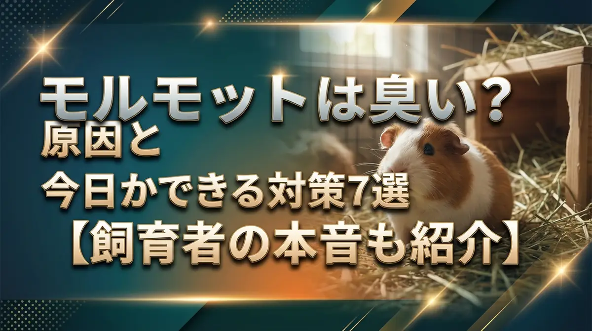 モルモットは臭い？原因と今日からできる対策7選【飼育者の本音も紹介】