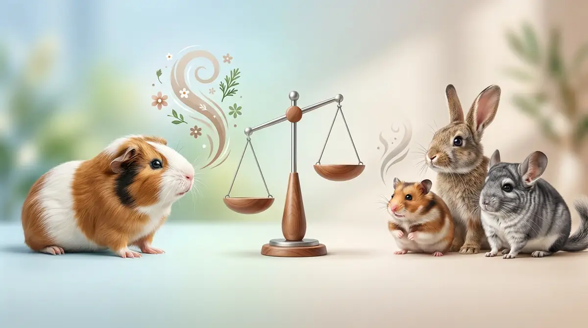 他の小動物と比較|モルモットは臭い方?