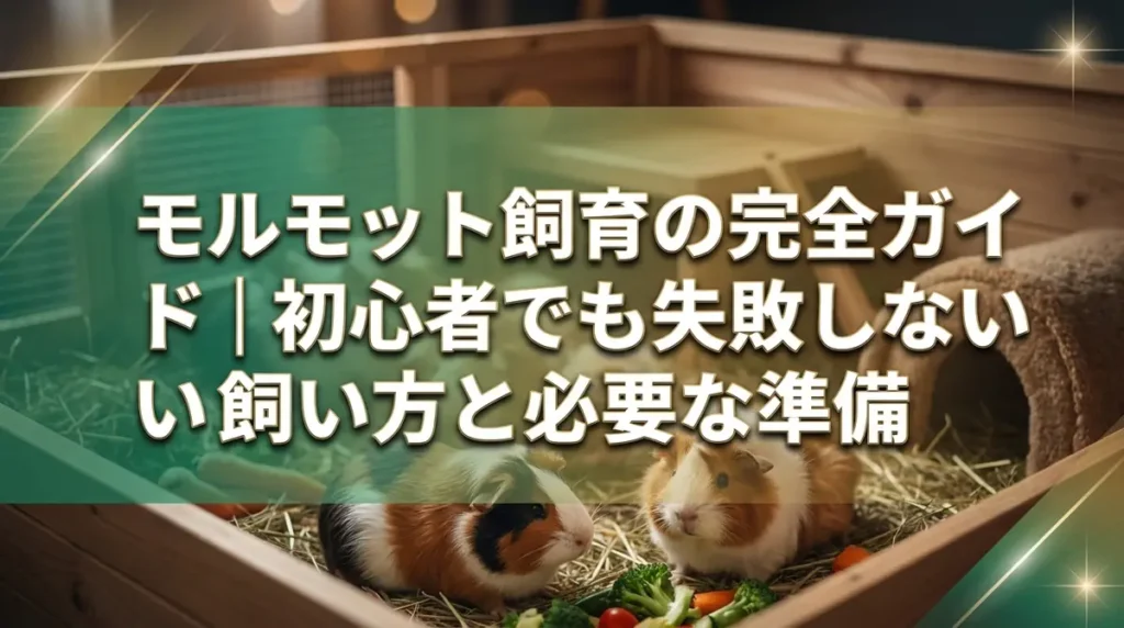 モルモット飼育の完全ガイド｜初心者でも失敗しない飼い方と必要な準備