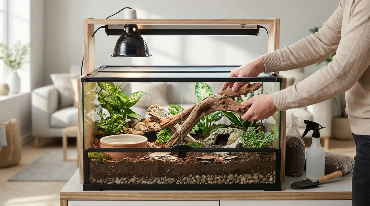 ケージのセッティング方法と飼育環境の作り方