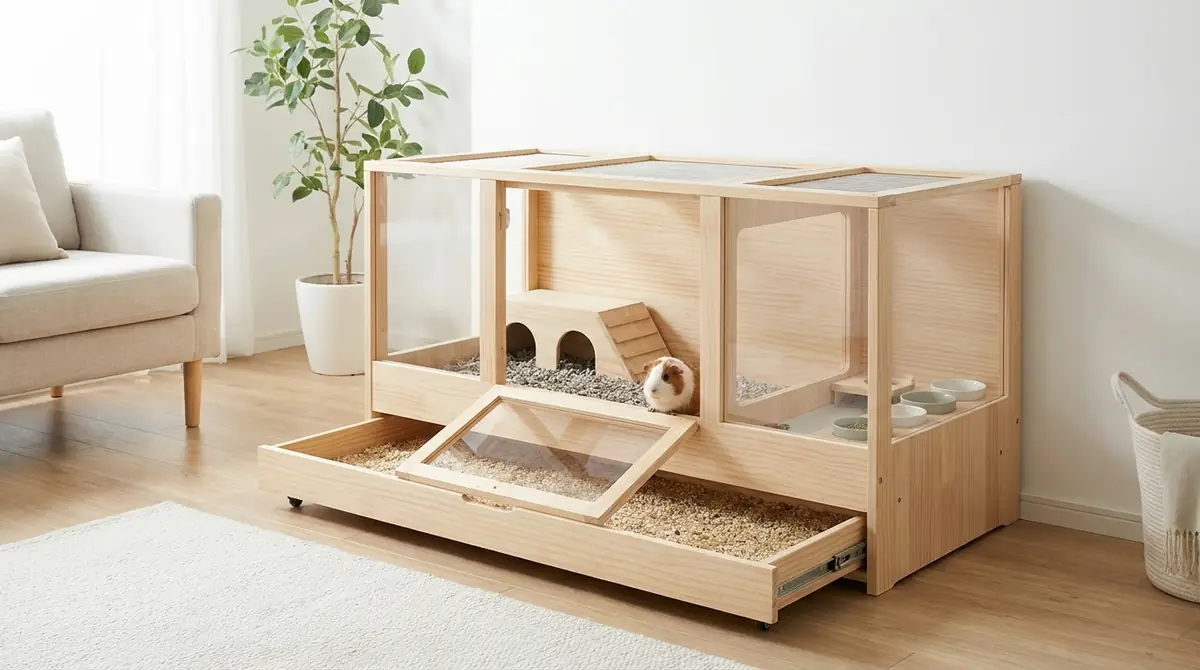 掃除しやすいモルモット用ケージの3つの必須条件