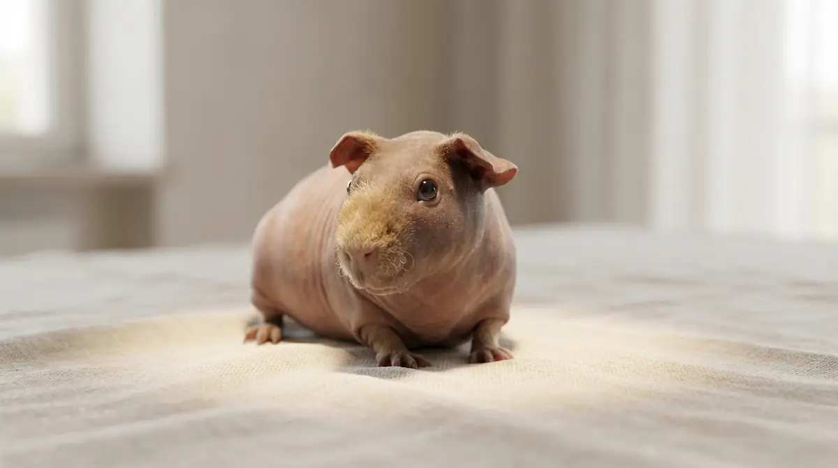 毛がないモルモットの正体と名前|病気ではなく「品種」です