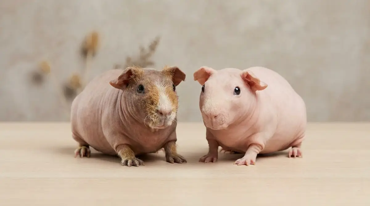 毛がないモルモットは2種類|スキニーギニアピッグとボールドウィンの違い