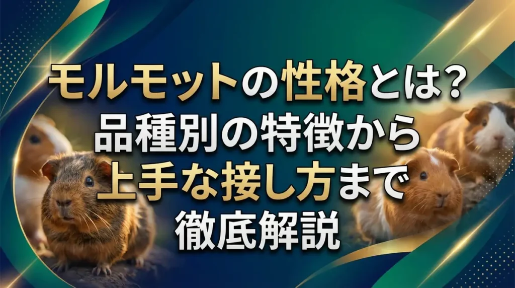 モルモットの性格とは？品種別の特徴から上手な接し方まで徹底解説