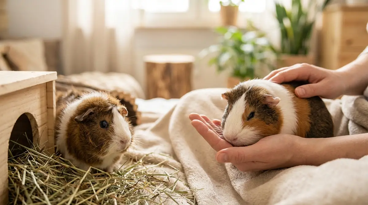 モルモットの性格は「臆病だけど甘えん坊」が基本