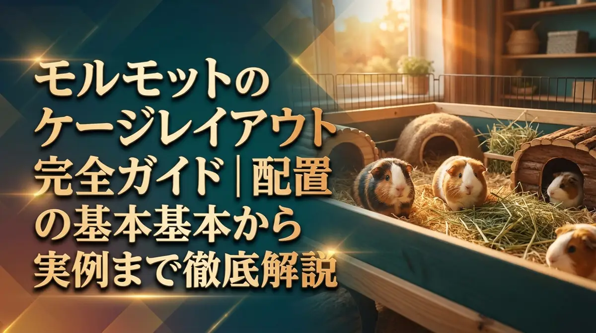 モルモットのケージレイアウト完全ガイド|配置の基本から実例まで徹底解説