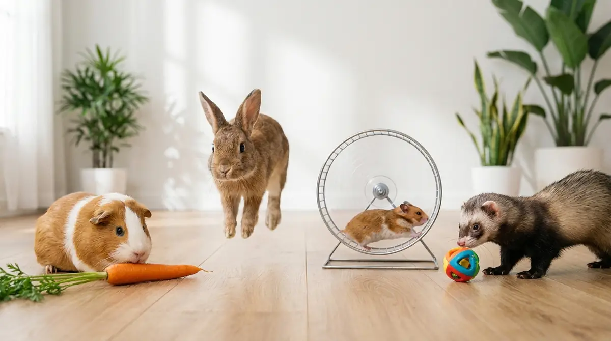 モルモット vs 他の小動物|性格を比較