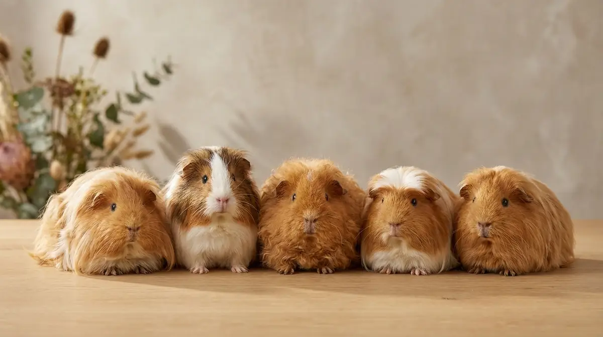 長毛モルモットの種類5選｜品種ごとの特徴と見分け方