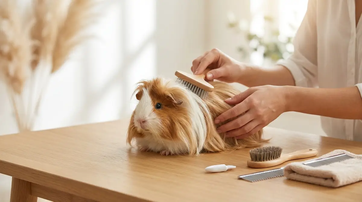 長毛モルモットのお手入れ方法【実践ガイド】