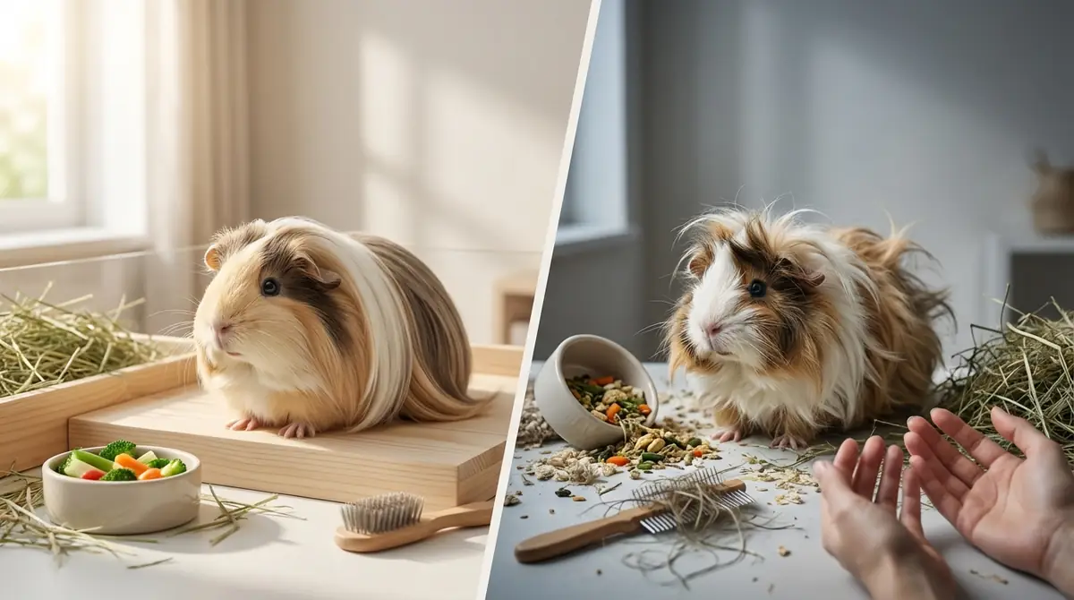 長毛モルモットの飼育難易度｜向いている人・向いていない人