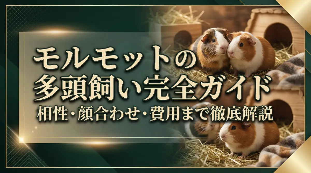 モルモットの多頭飼い完全ガイド|相性・顔合わせ・費用まで徹底解説