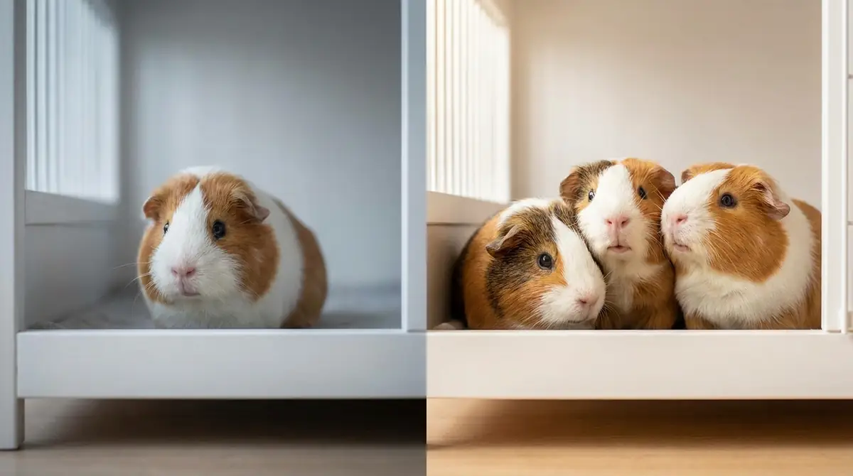 モルモットは1匹だとかわいそう?多頭飼いが推奨される理由