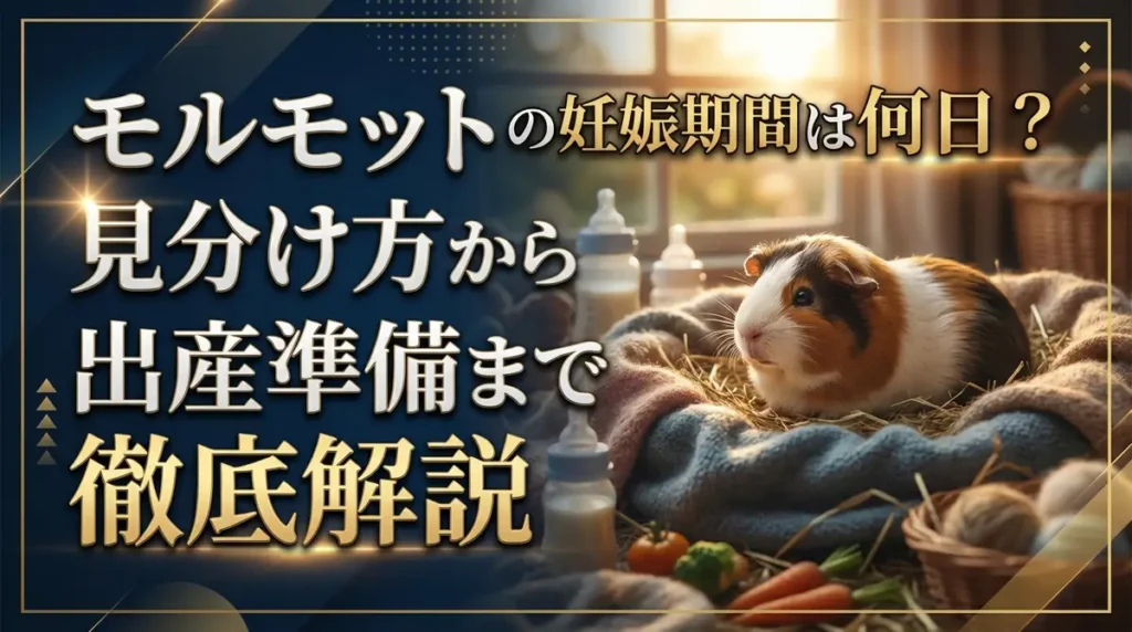 モルモットの妊娠期間は何日？見分け方から出産準備まで徹底解説