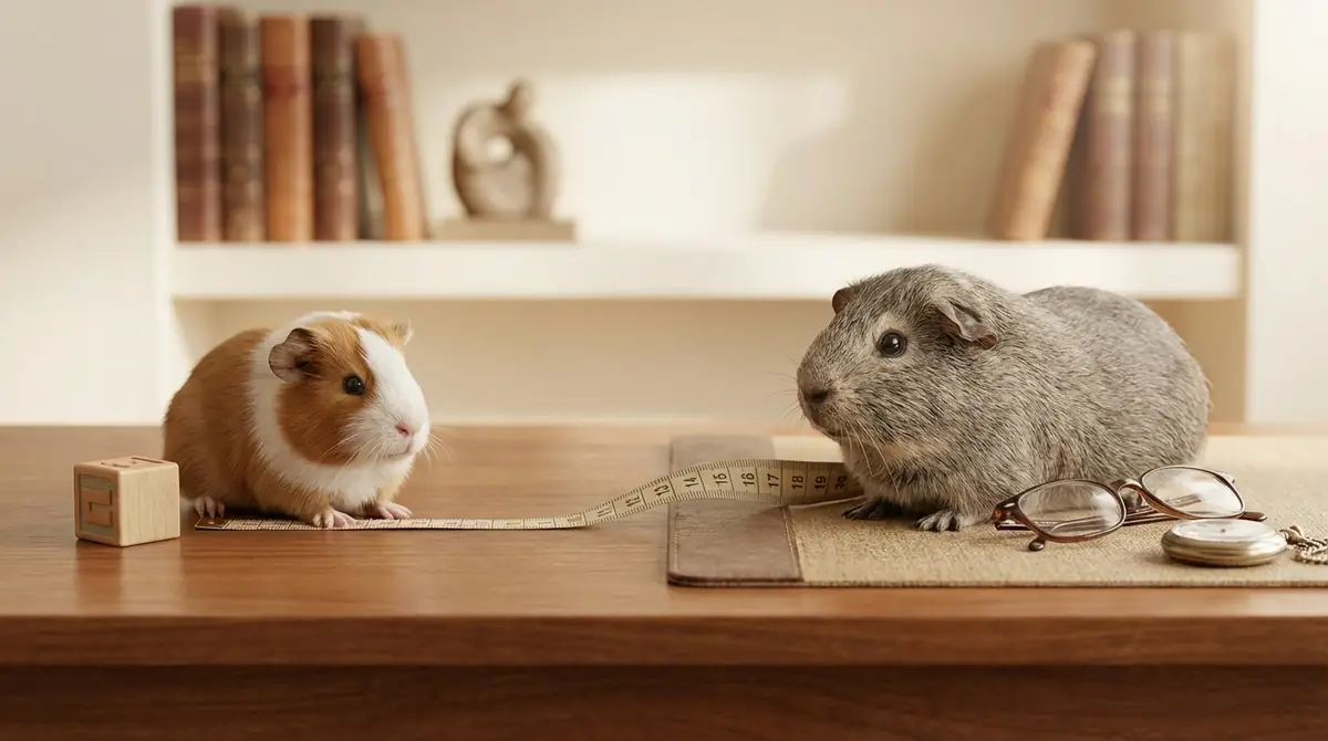 モルモットの年齢を人間に換算すると何歳?【早見表付き】