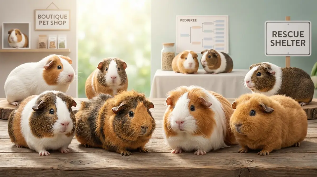 モルモットの品種別価格相場と入手方法