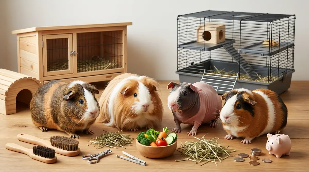 モルモットの種類別｜飼育難易度・手入れ・コスト比較表