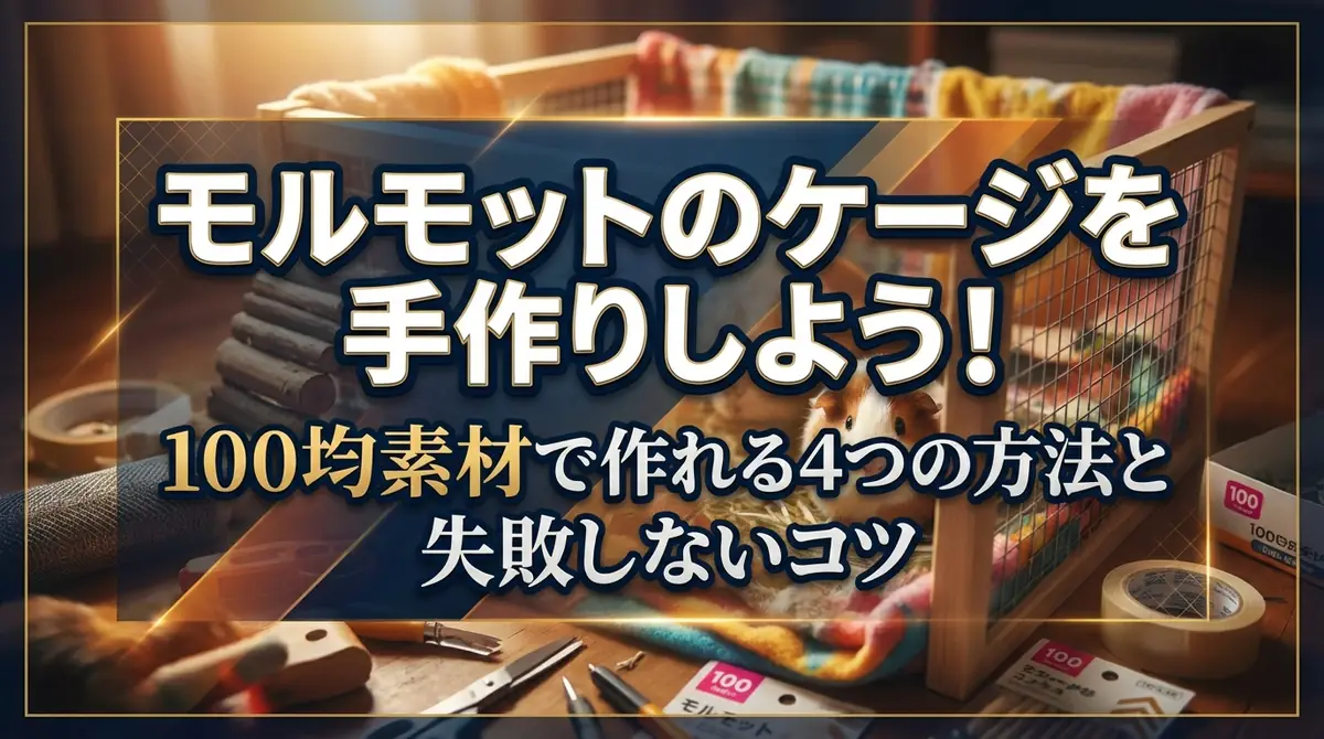 モルモットのケージを手作りしよう！100均素材で作れる4つの方法と失敗しないコツ