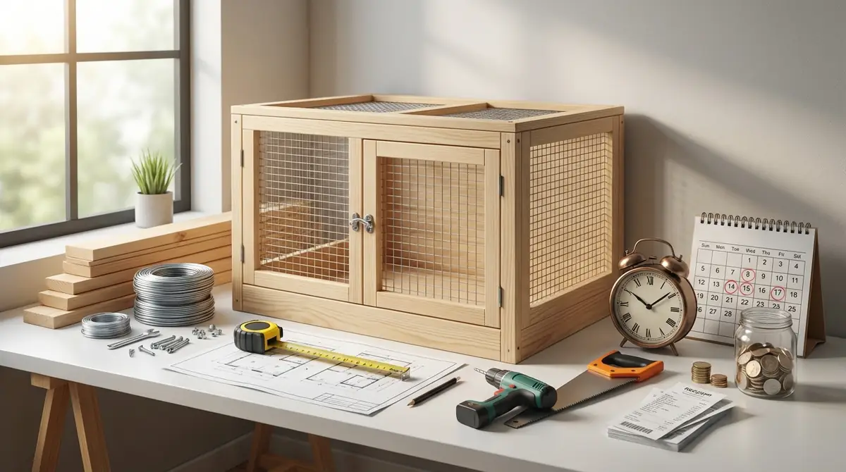 モルモットの手作りケージに必要なサイズ・費用・時間の目安