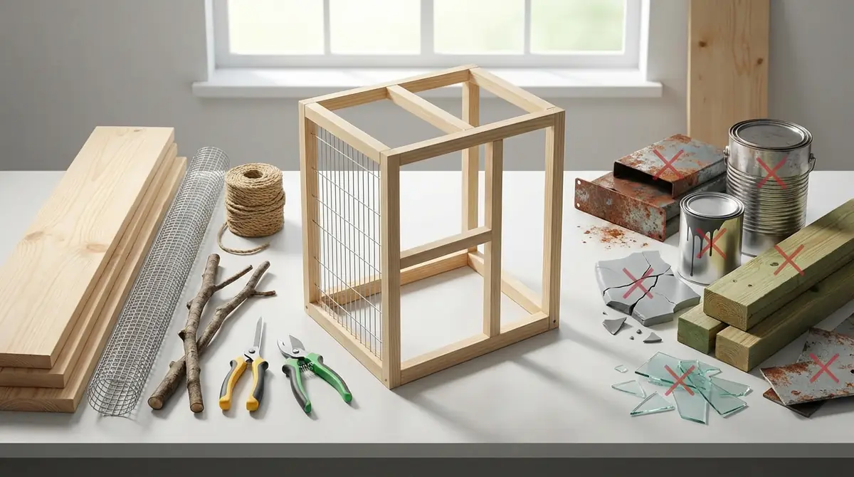 ケージを手作りする前に確認！安全な素材とNG素材リスト