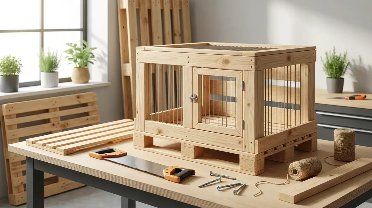 【作り方③】すのこで作るナチュラルな手作りケージ