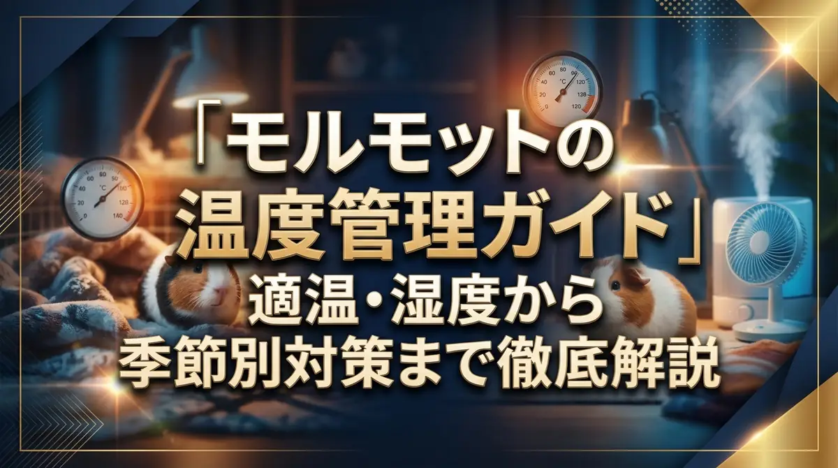 モルモットの温度管理ガイド｜適温・湿度から季節別対策まで徹底解説
