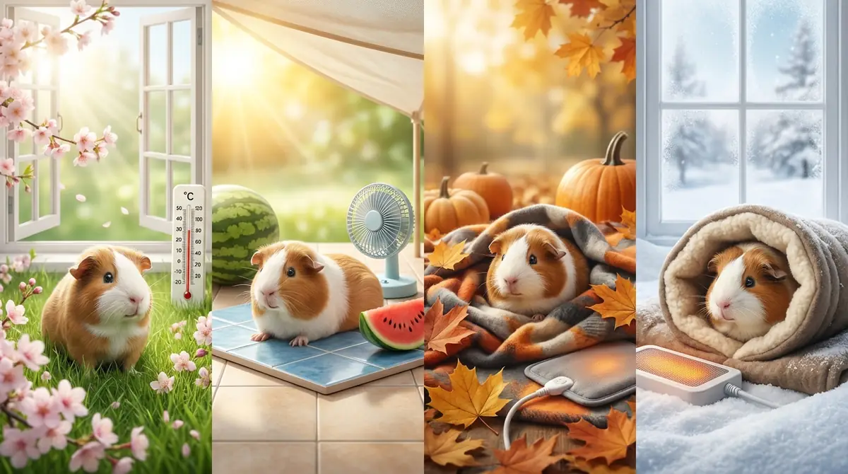 【季節別】モルモットの温度管理ポイント