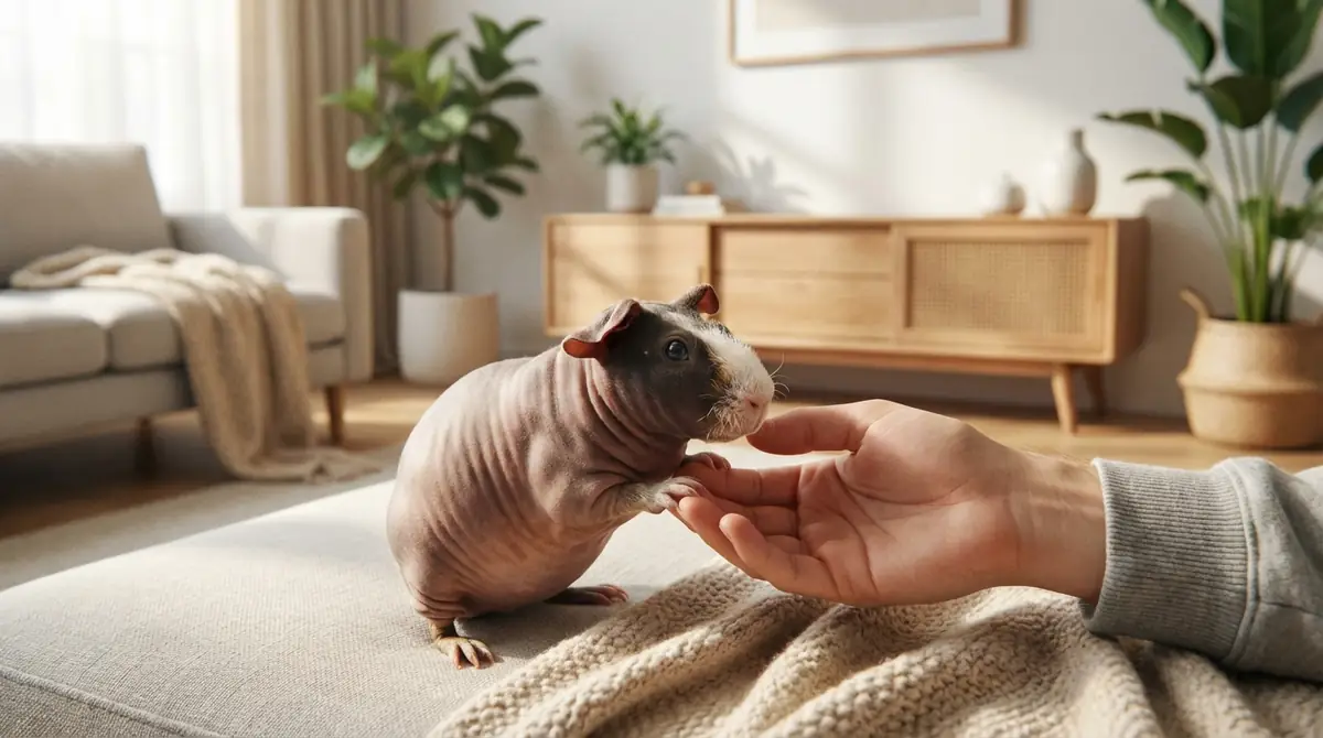 スキニーギニアピッグの性格と飼いやすさ