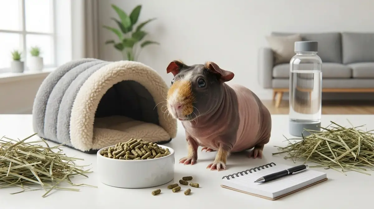 スキニーギニアピッグを飼う前に確認すべきこと