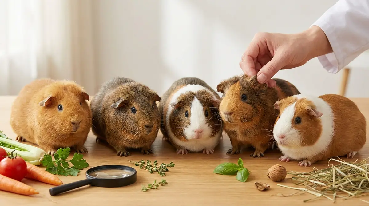 健康なモルモットを見分ける7つのチェックポイント