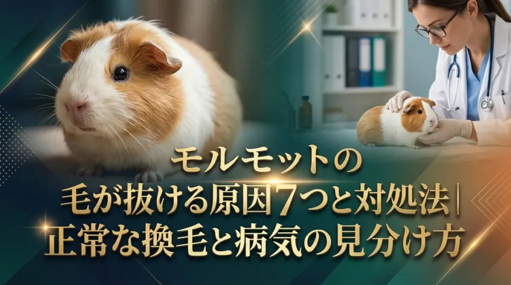 モルモットの毛が抜ける原因7つと対処法｜正常な換毛と病気の見分け方