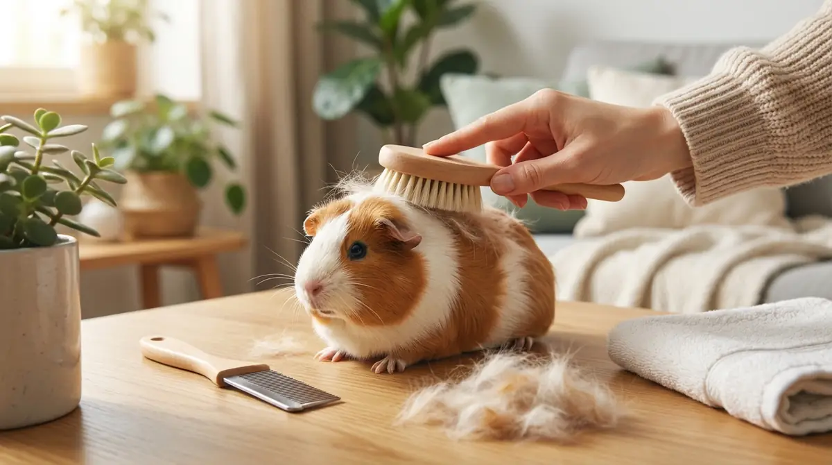 モルモットの毛が抜けるときの自宅ケア方法