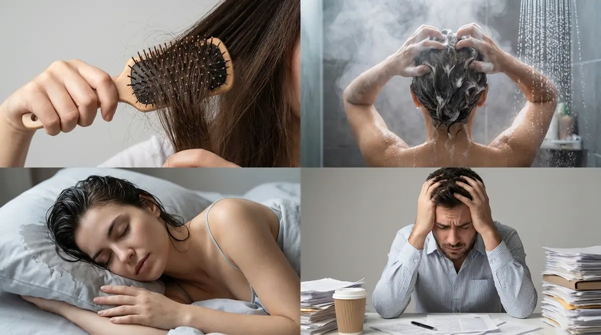 毛が抜けるときに絶対やってはいけないNG行動4選