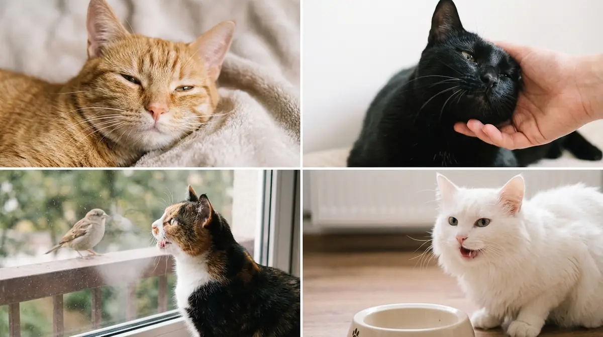 【嬉しい・甘え】ポジティブな鳴き声の種類4つ