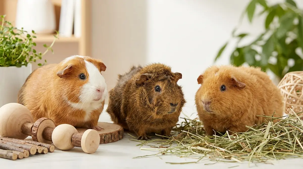 初心者に飼いやすいモルモットの種類TOP3