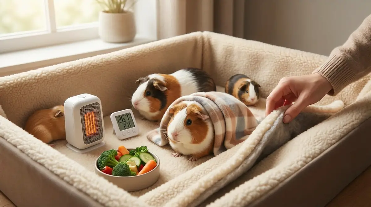 今日からできるモルモットの寒さ対策5ステップ