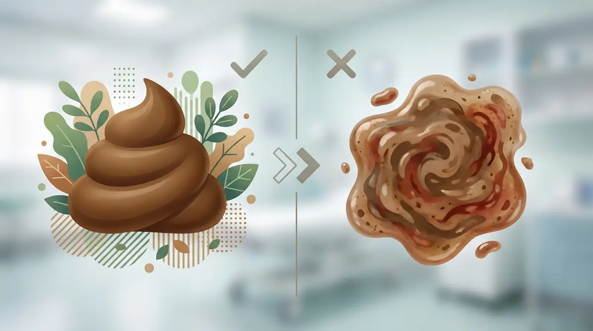 正常な便と下痢の見分け方【図解で解説】