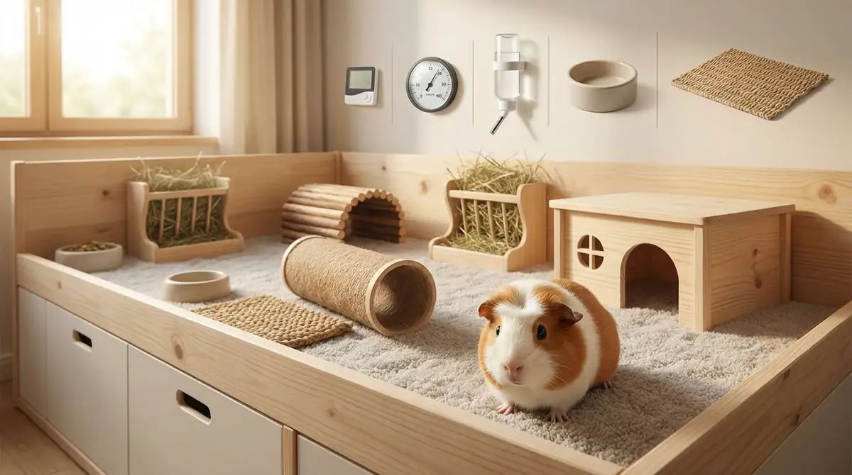 モルモットの理想的な飼育環境｜5つの基準値を一覧で確認