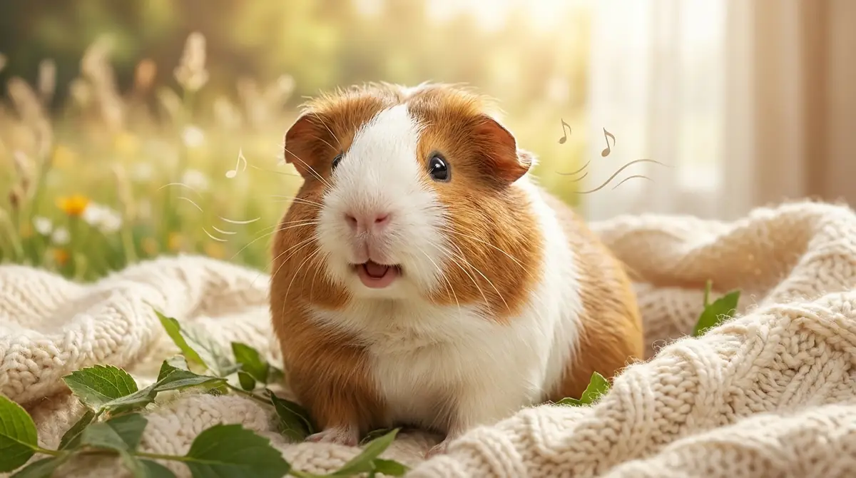 【嬉しい・甘え】モルモットが喜んでいる時の鳴き声の種類