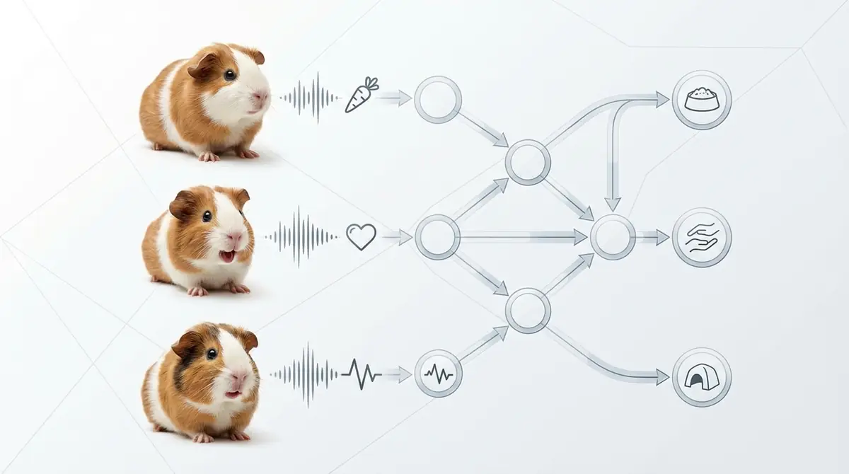 モルモットの鳴き声を聞き分ける判断フローチャート