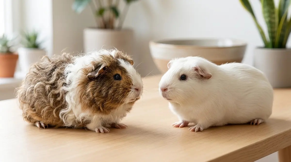 巻き毛モルモットとは?直毛種との違いと人気の秘密