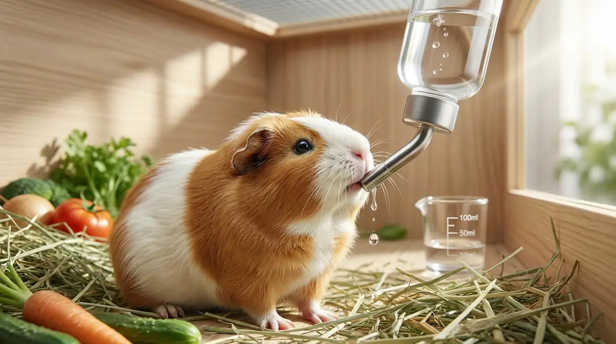 モルモットの飲水量の目安は「体重1kgあたり約50〜150ml」｜水は基本“毎日交換”