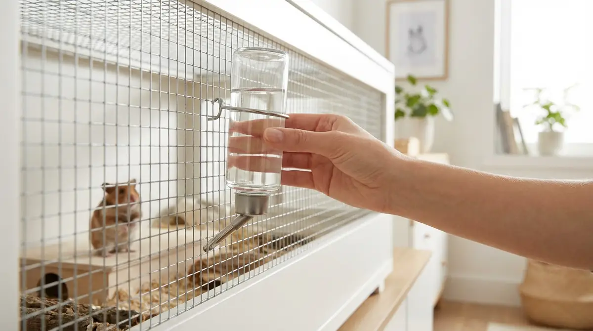 給水ボトルの正しい付け方と適切な高さ