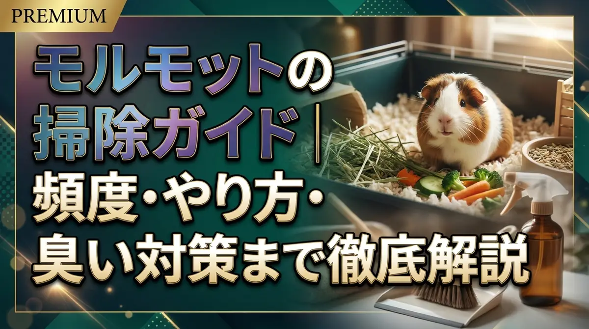 モルモットの掃除ガイド|頻度・やり方・臭い対策まで徹底解説