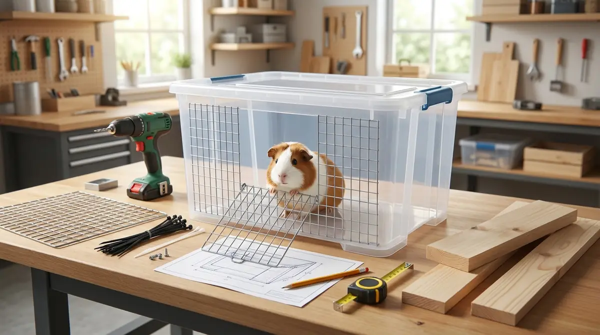 モルモット用・衣装ケースケージの作り方【7ステップ】