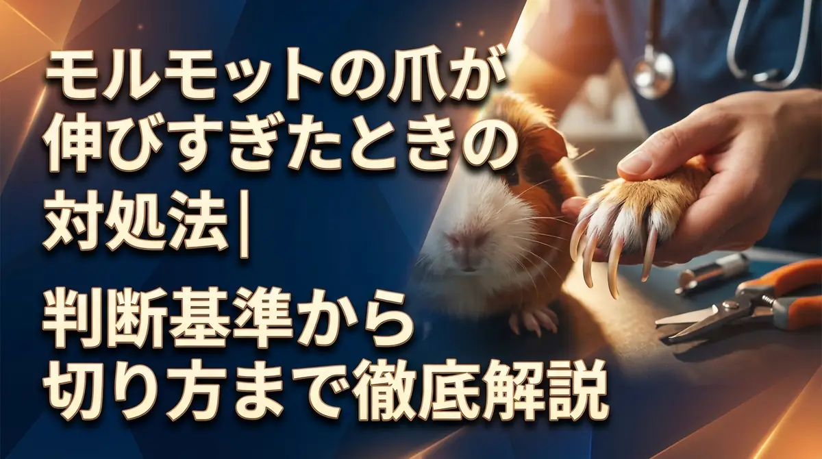 モルモットの爪が伸びすぎたときの対処法｜判断基準から切り方まで徹底解説