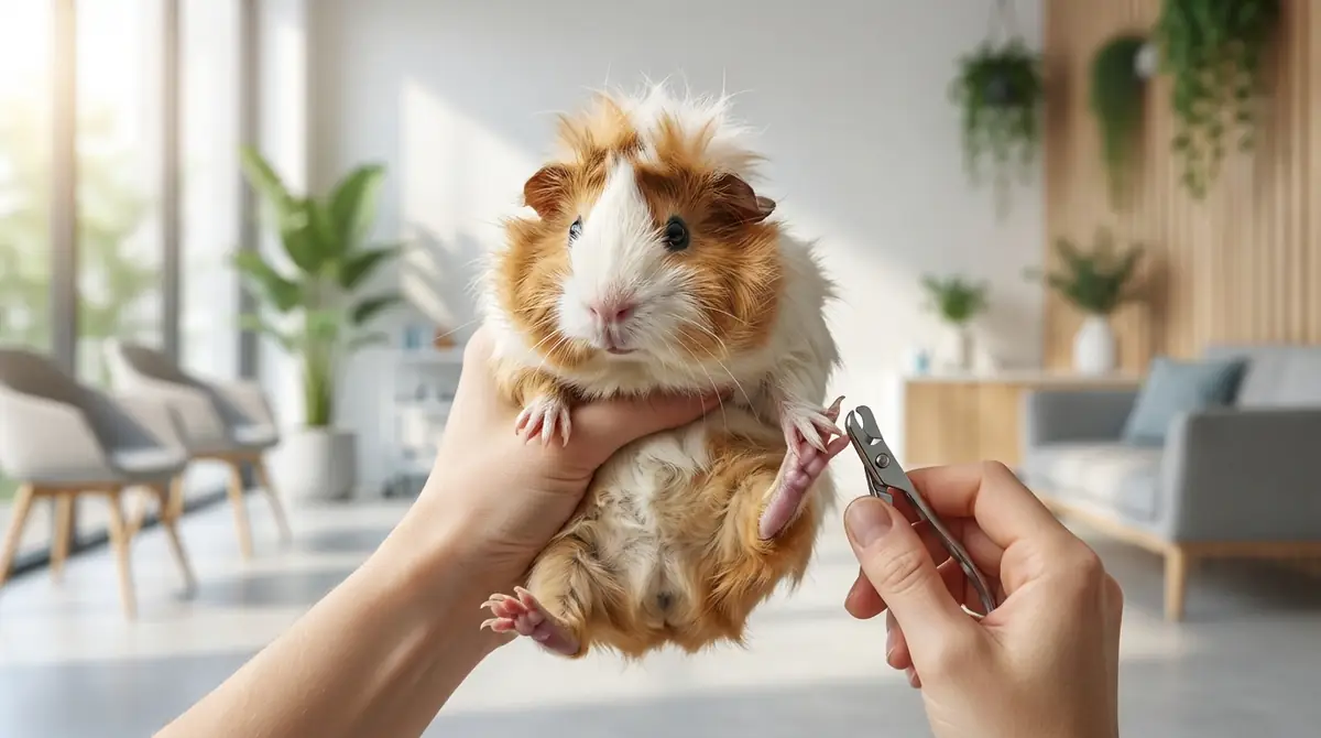 暴れるモルモットの爪を切る3つのコツ
