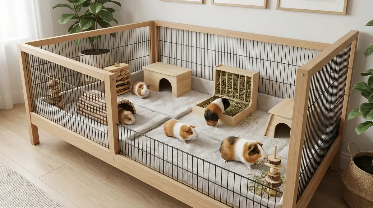 モルモットに最適なケージのサイズ目安