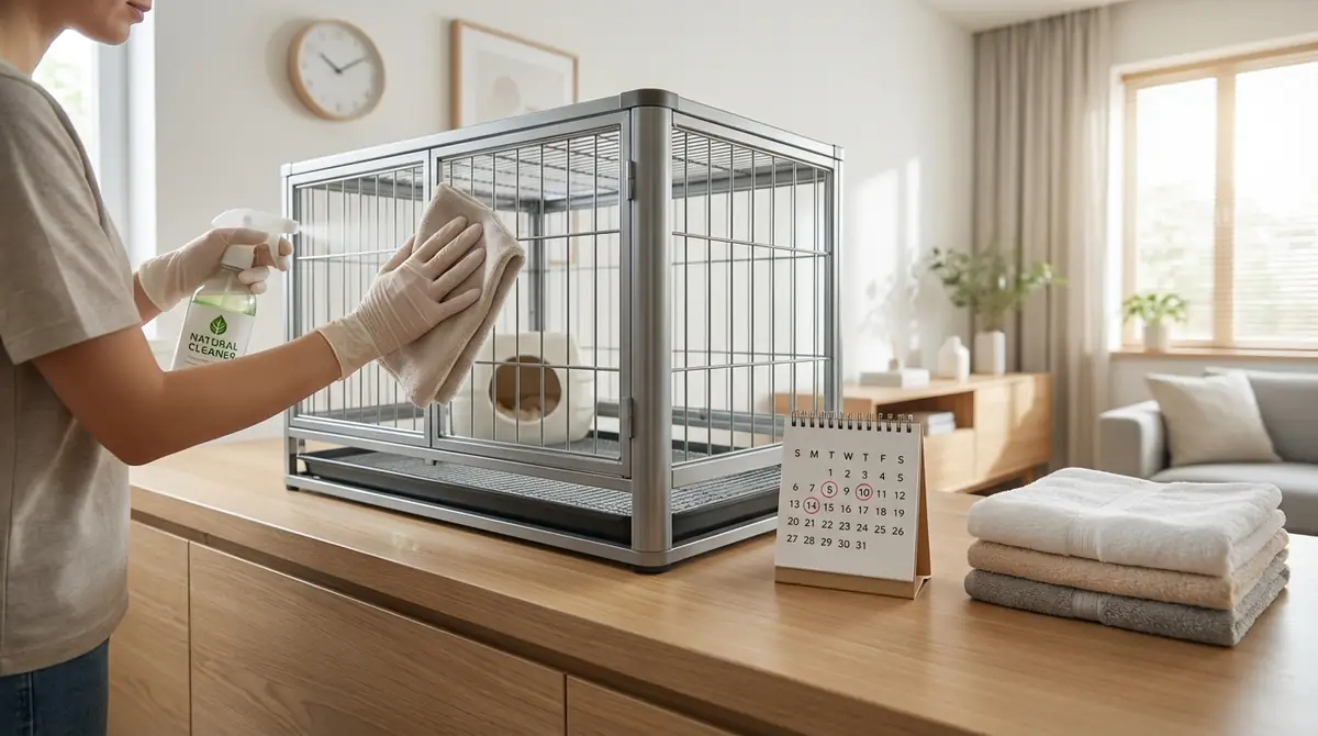 ケージの掃除方法と頻度