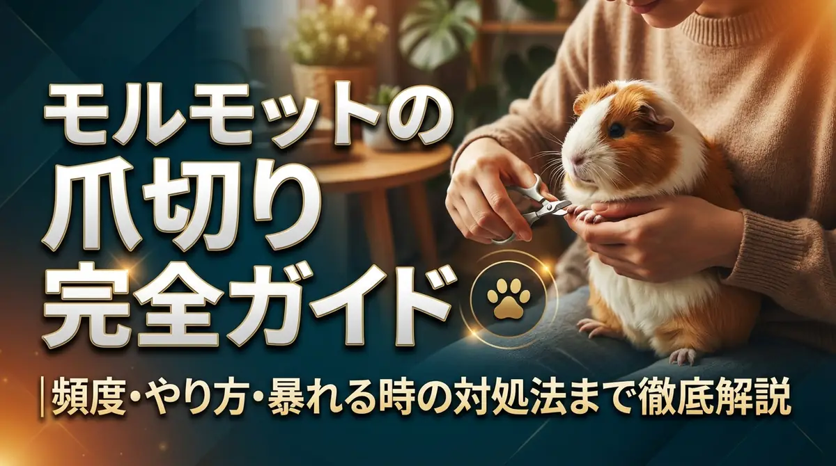 モルモットの爪切り完全ガイド｜頻度・やり方・暴れる時の対処法まで徹底解説